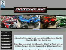 Tablet Screenshot of adrenalinepowersportsllc.com